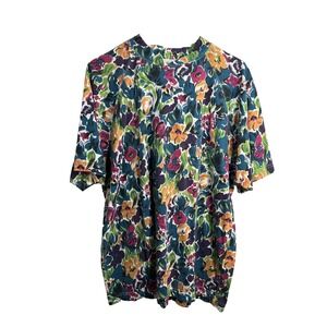 DB sport womens vintage short sleeved t shirt floral size large